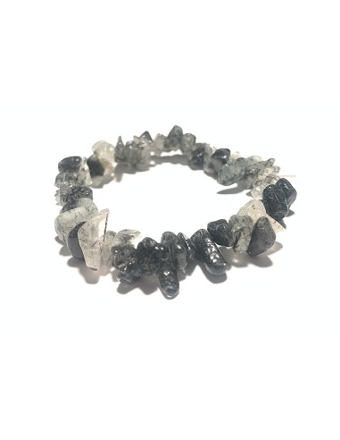 Bracelet chips en Quartz tourmaline