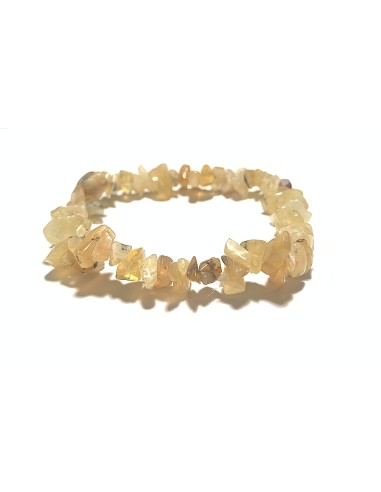 Bracelet chips en Fluorite jaune