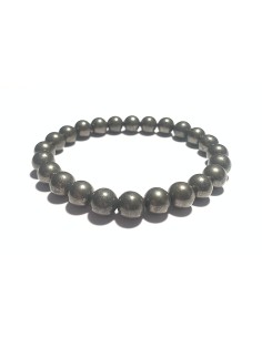 Bracelet 8 mm en pyrite
