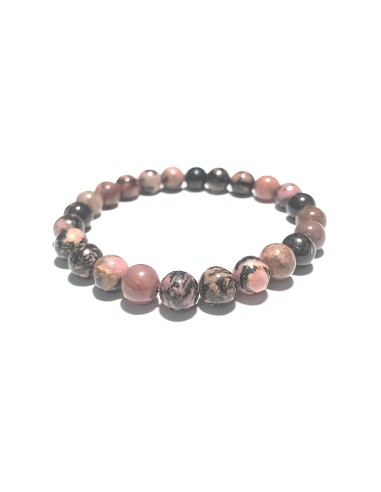 Photo de Bracelet 8 mm en rhodonite - Encens.fr - Boutique ésotérique en ligne - vente de Bracelet 8 mm en rhodonite