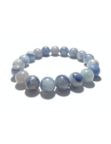 Bracelet 10/12 mm en Quartz bleu