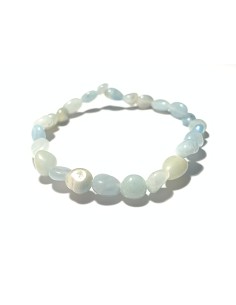Bracelet nugget en aigue marine - Encens.fr