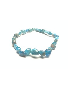 Bracelet nugget en apatite bleue - Encens.fr