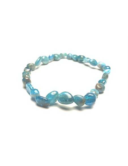 Bracelet nugget en apatite bleue - Encens.fr