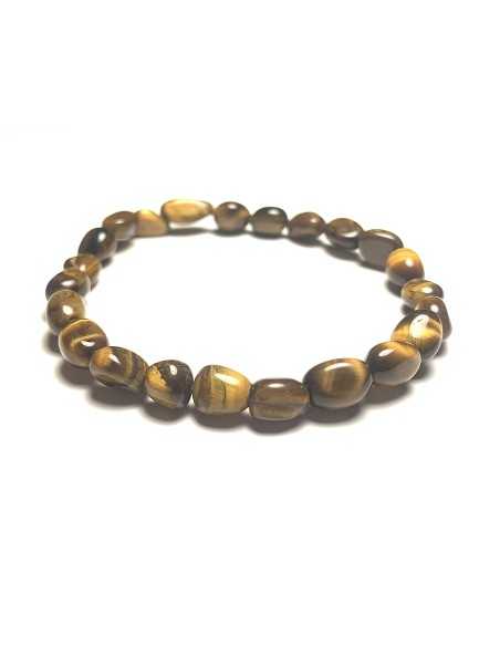 Bracelet nugget en Oeil de tigre - Lithothérapie | Encens.fr