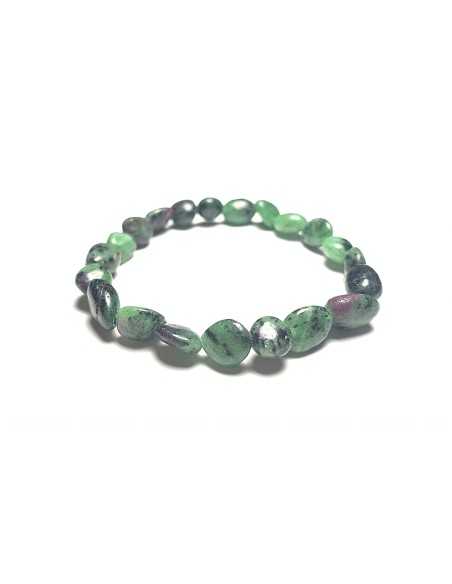 Bracelet nugget en Rubis Zoisite - Lithothérapie | Encens.fr