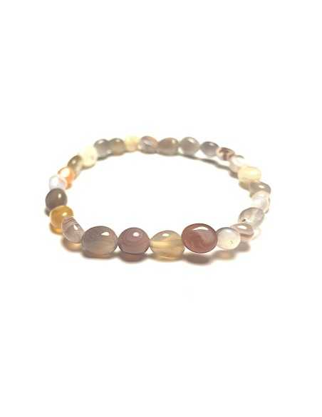 Bracelet nugget en Pierre de lune multicolore - Minéraux | Encens.fr