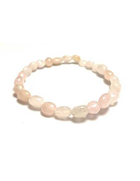 Bracelet nugget en Morganite - Lithothérapie | Encens.fr