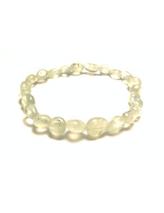 Bracelet nugget en Prehnite - Lithothérapie | Encens.fr