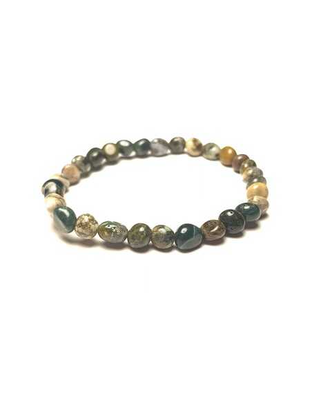 Bracelet nugget en Agate mousse - Encens.fr