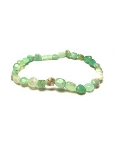 Bracelet nugget en Chrysoprase - Élégance et équilibre pour votre bien-être