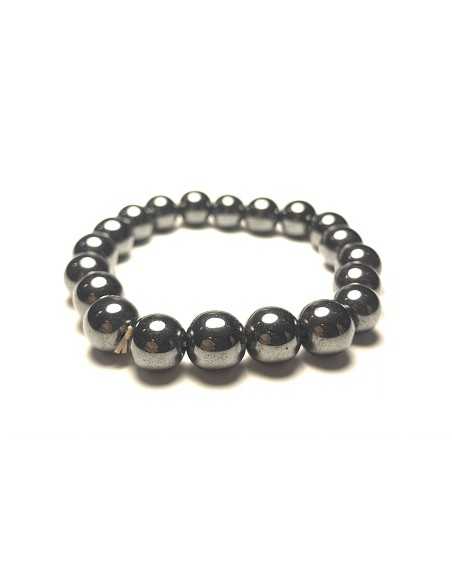 Bracelet 10/12 mm en Hématite - Encens.fr