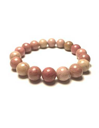 Bracelet en Rhodonite 10/12 mm - Pierre naturelle pour l'équilibre émotionnel et la guérison intérieure