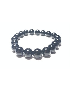 Bracelet 10/12 mm en Obsidienne noire - Encens.fr