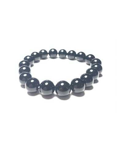 Bracelet en Obsidienne noire 10/12 mm - Élégance et protection pour votre poignet