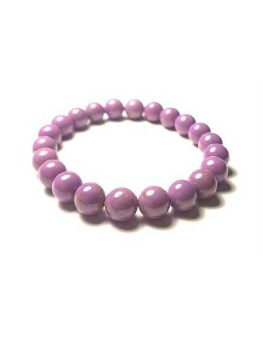 Bracelet 8 mm en Purpurite