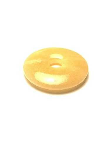 Donut 4 cm en Calcite jaune