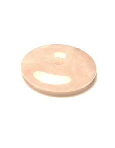 Donut 5 cm en Quartz rose