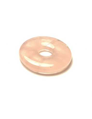 Donut 3 cm en Quartz rose