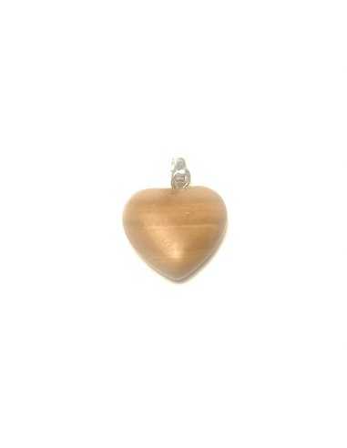 Pendentif coeur en Jaspe paysage