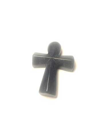 Pendentif croix Ank en Dumortiérite