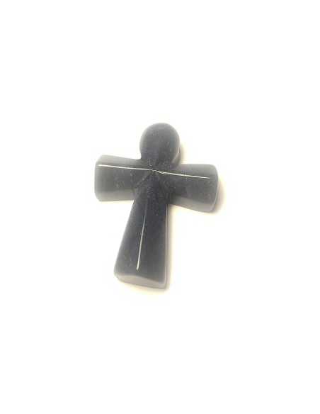 Pendentif croix en Dumortiérite - Encens.fr | Minéraux
