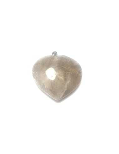 Pendentif coeur en Quartz rutile