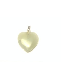 Pendentif coeur en Jade  - Encens.fr | Minéraux