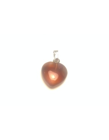 Pendentif coeur en Cornaline