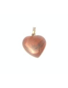 Pendentif coeur en Jaspe rouge - Encens.fr | Minéraux