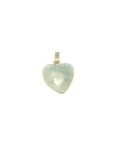 Pendentif coeur en Amazonite