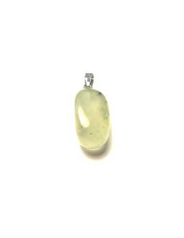 Pendentif forme libre bélière en Prehnite