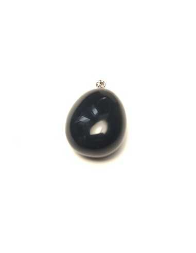 Pendentif forme libre bélière en Obsidienne oeil céleste