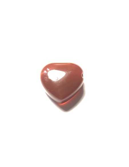 Pendentif coeur percé en Cornaline - Encens.fr | Minéraux