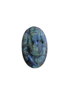 Palet gravé Ganesh en Labradorite - Minéraux | Encens.fr