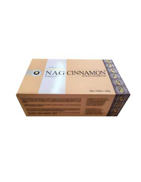 Encens Golden Nag Cannelle - Boîte de 12 étuis | Encens.fr