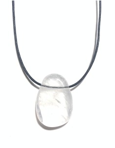 Pendentif percé XL en Cristal de roche - Minéraux | Encens.fr