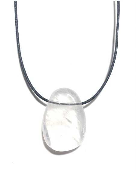 Pendentif percé XL en Cristal de roche - Minéraux | Encens.fr