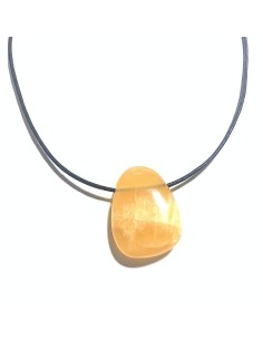 Pendentif percé XL en Calcite orange - Minéraux | Encens.fr
