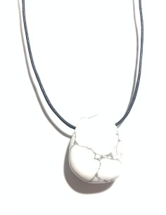Pendentif percé XL en Howlite - Minéraux | Encens.fr