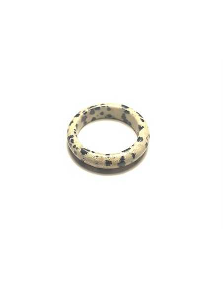 Bague en Jaspe Dalmatien - Encens.fr