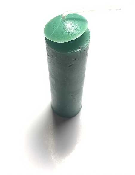 Bougie torpedo Verte - Encens.fr