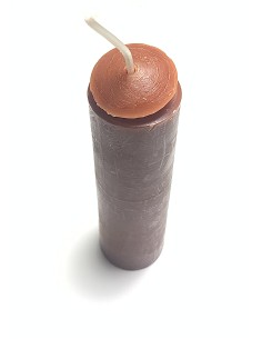 Bougie torpedo Marron - Encens.fr
