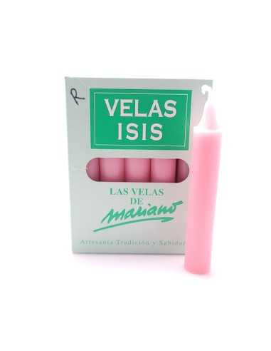 Boîte de 25 bougies Velas Isis III Rose