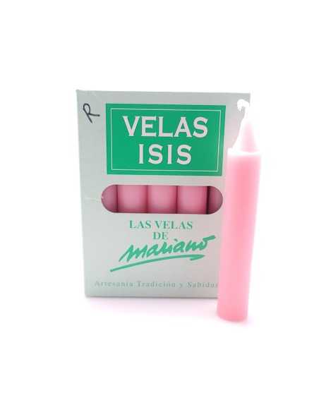 Boîte de bougies Velas Isis III rose - Encens.fr | Bougies