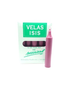 Boîte de bougies Velas Isis III bordeaux - Encens.fr |