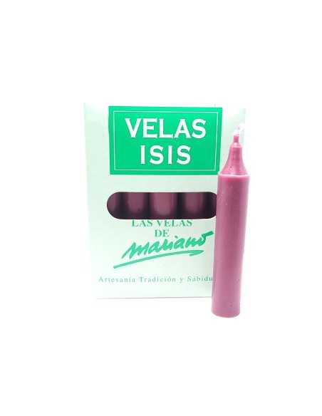 Boîte de bougies Velas Isis III bordeaux - Encens.fr |