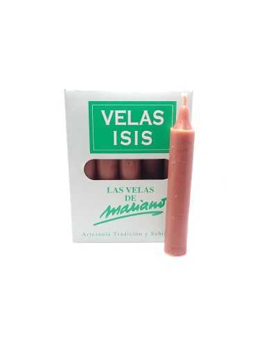 Boîte de 25 bougies Velas Isis III miel