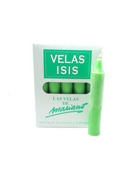 Bougies Velas Isis III blanches - Encens.fr