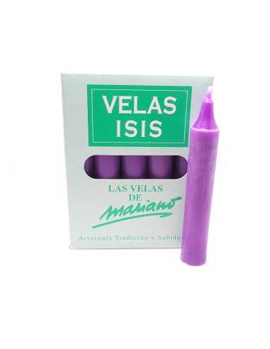 Boîte de 25 bougies Velas Isis III blanches pour une ambiance apaisante et méditative